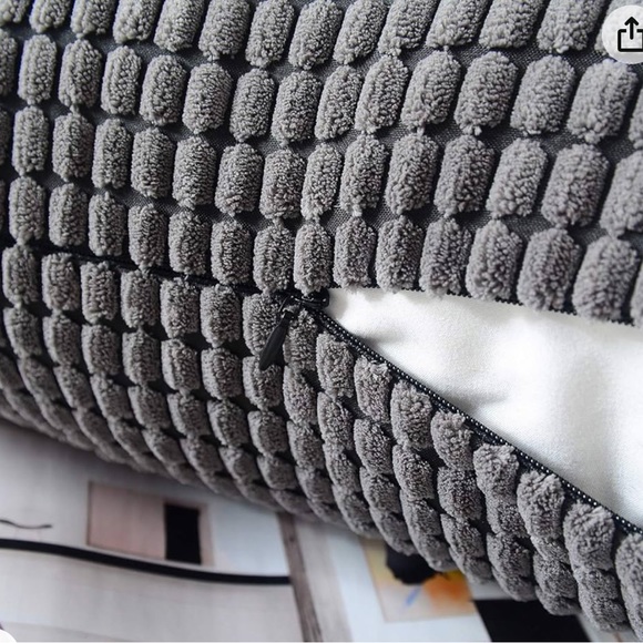 Dark Grey Pillow Cover - Picture 3 of 5